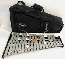 Pearl 2 Octave Glockenspiel Bell Kit w/ Case  Mallets   Complete Set