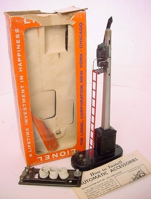 1950s LIONEL AUTOMATIC SEMAPHORE SIGNAL #151 BOXED! w #145C CONTACT & WIRING!