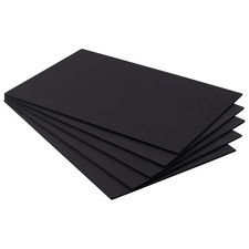 Black PVC Foam Sheet A4 Lightweight Rigid Foam Craft Model 11.8x7.8 In 5 PCS
