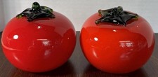 2 X VTG Murano Hand-Blown Tomatoes Fruit 3 Inch Each