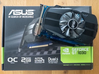 ASUS Phoenix GeForce GT 1030 OC (PH-GT1030-O2G) 2GB GDDR5   HDMI 2.0b + DVI-D