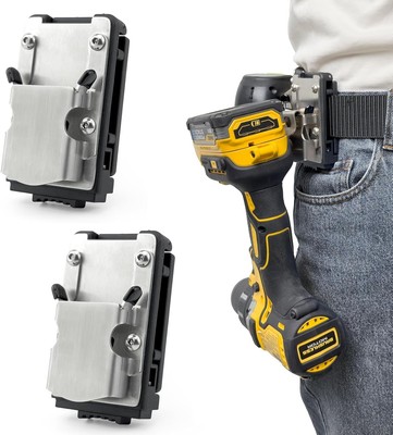 [2 × ] Clip-on Werkzeug Gürtelclip - Clip-on Werkzeuggürtelhalter, 304 Ed