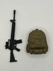 GIJoe Classified Series Footloose M-16 & Backpack Lot Fodder 1/12 Scale