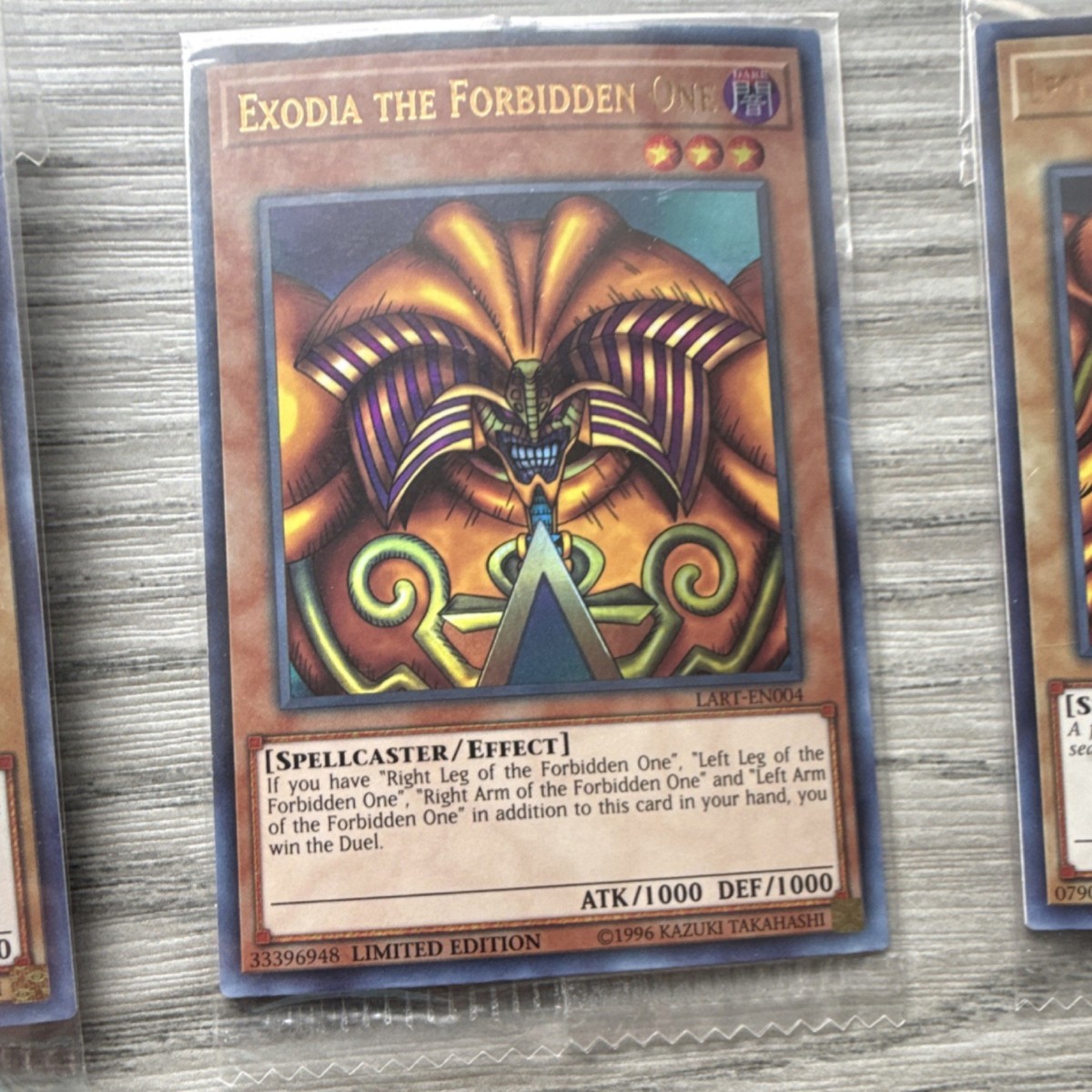 Yu-Gi-Oh LART Exodia the Forbidden One Complete 5 Card Limited