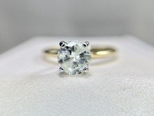 Vintage 14k Gelbgold natürlicher runder Diam...