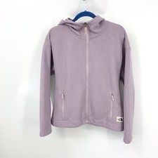 The North Face Women Size Medium Sweatshirt Zip Hoodie Purple Fleece Sibley Top