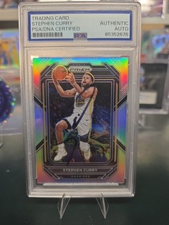 2023-24 Panini Silver Prizm Steph Curry Auto Authentic
