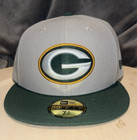 New Era 59FIFTY Green Bay Packers Gray Green NFL Fitted Cap Hat Size 7 3/4 — photo 1
