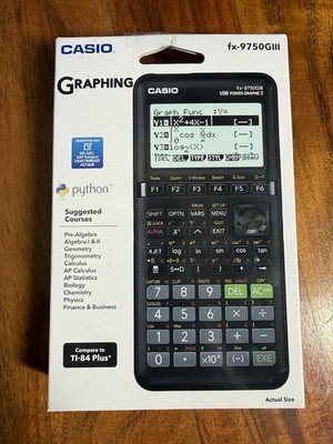 Casio Graphing Calculator FX-9750G111 - Black - New Sealed!