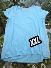  1302 Lilly Pulitzer aqua longer back shirt top women plus XXL