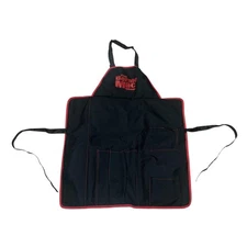 Vintage Picnic Time Bernie Mac Show BBQ Apron Tote Black Red Pockets Grilling