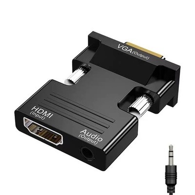 VGA to HDMI Adapter with Audio PC to TV Monitor Projector Active Converter 1080P