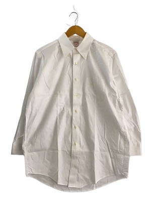 BROOKS BROTHERS Long-Sleeve Shirt, Size 15.5, Cotton, White (? NULL ?)