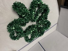 St. Patty's Day Wall/Door Hanging Decoration shiny garland like shamrock x3