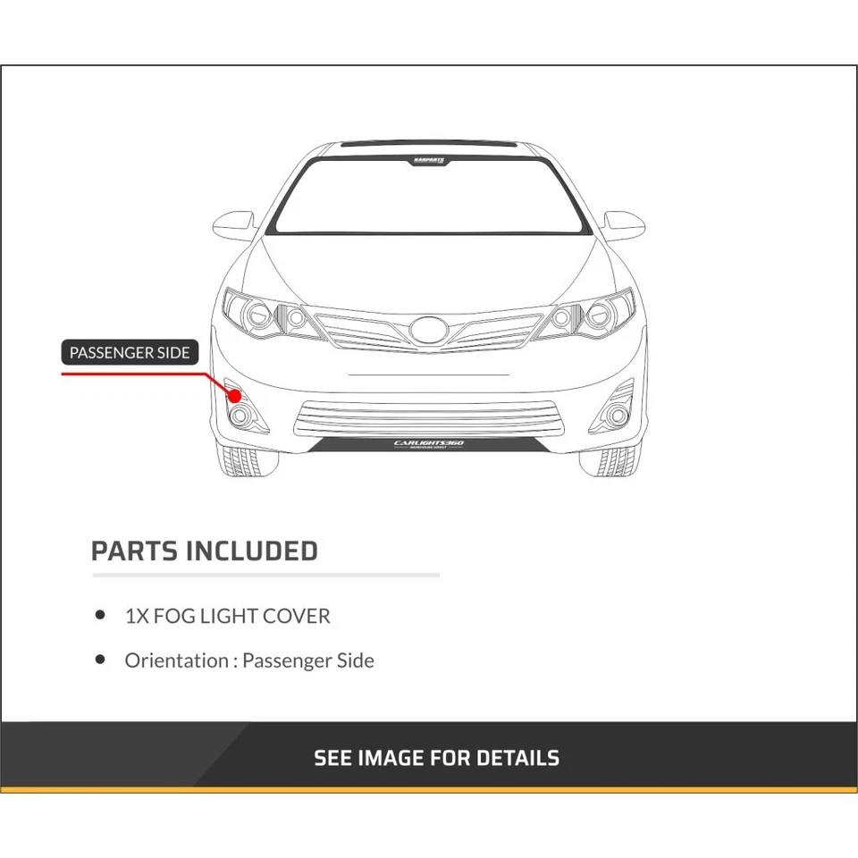 Capa de farol de neblina 2017 2018 passageiro externo MB1039182 para Mercedes-Benz E300/E400 - Imagem 4 de 4