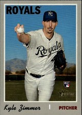 2019 Topps Heritage #653 Kyle Zimmer Kansas City Royals Rookie