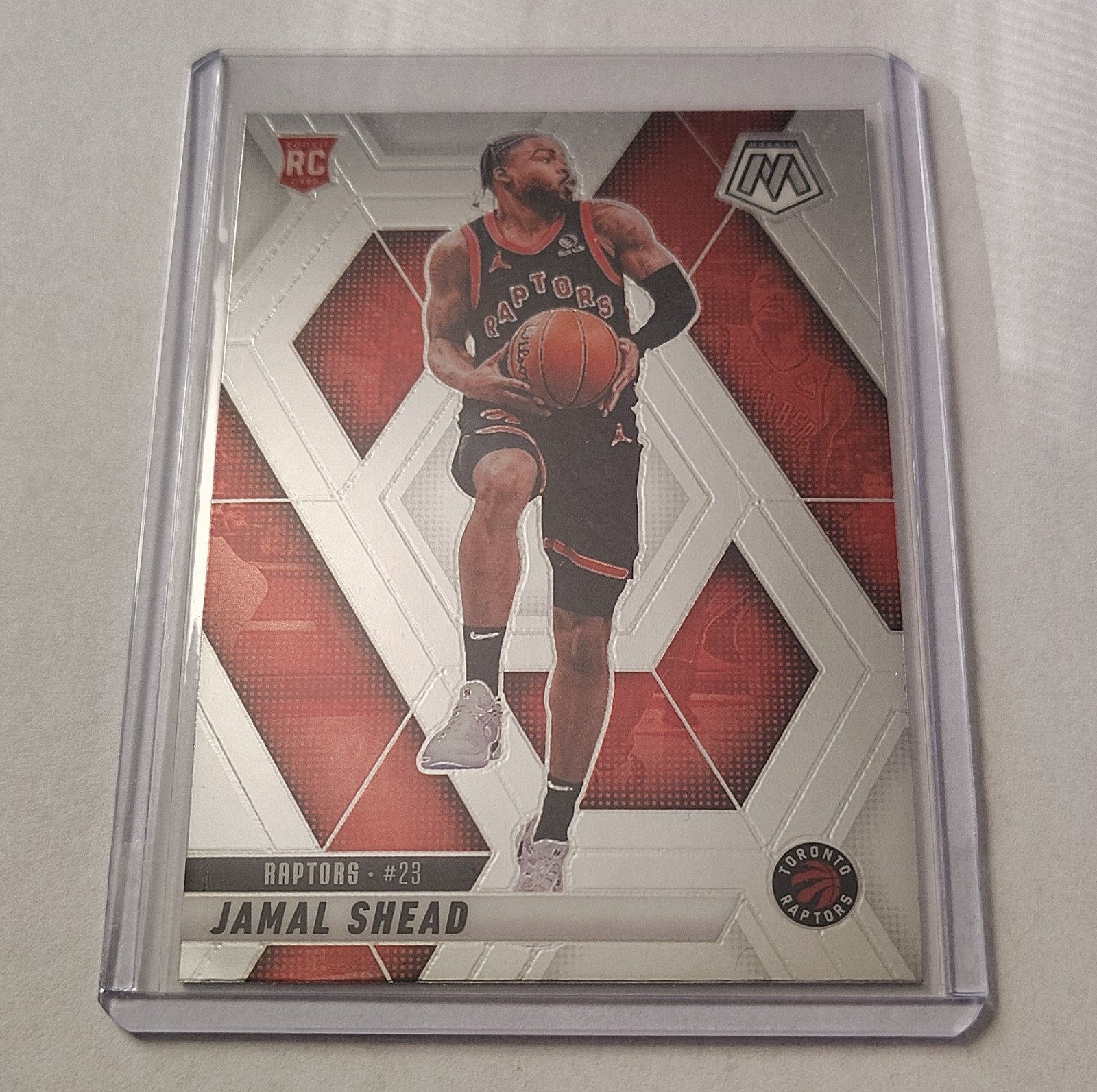 2024-25 Mosaic Jamal Shead Rookie #201 Toronto Raptors Basketball Card