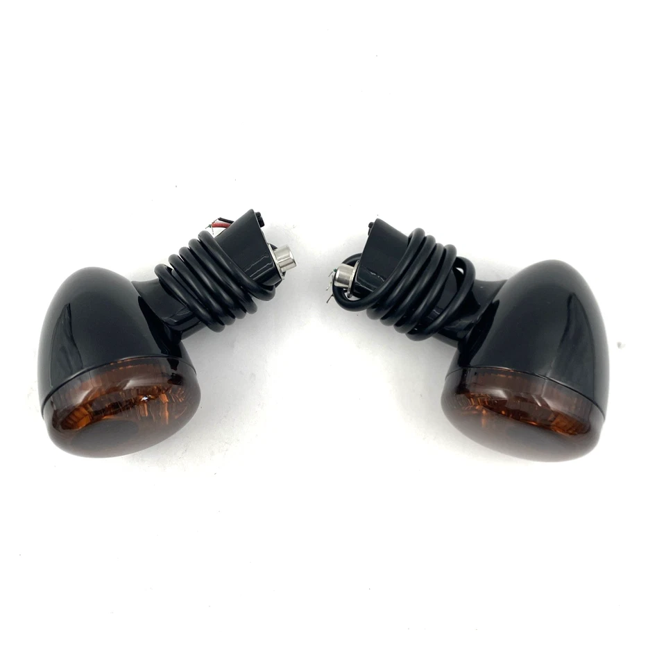 Par de señales de giro de bala trasera con lente ahumada LED 19-22 Harley Sportster 883 1200 Foto 3 de 4
