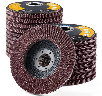 SATC Fächerscheiben 115 mm 20 Stück Schleifscheiben 60er Körnung für Winkelschleifer zum Schleifen
