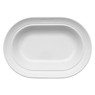 STAUB Ceramic Dinnerware 10-inch Oval Serving Dish