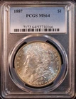 1887-P Morgan Silver Dollar - PCGS MS64! Attractive Choice Uncirculated! PQ