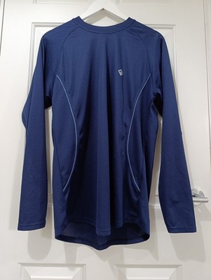 RONHILL High Performance Long Sleeved Running Top Base Layer, Blau - Herren M