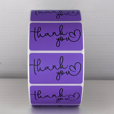 50-Pack Thank You Stickers Labels for Small Business Packaging Mailer Seals