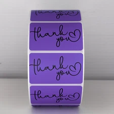 50-Pack Thank You Stickers Labels for Small Business Packaging Mailer Seals