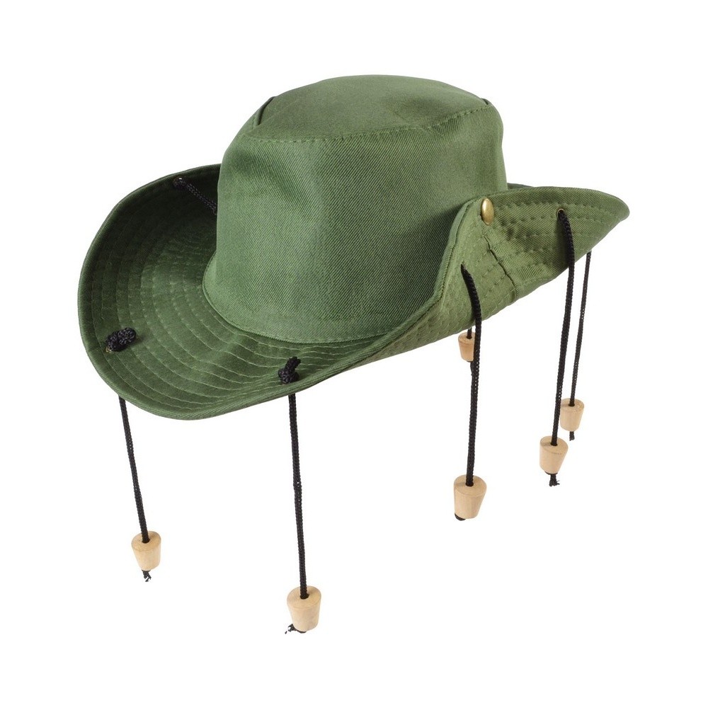 Bristol Novelty Unisex Aussie Outback Hat With CorksOne Size Green  BN2652