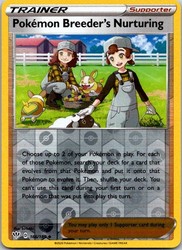 Pokemon Breeder's Nurturing 166/189 Darkness Ablaze Reverse Holo