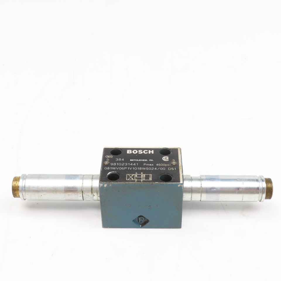 Bosch 081WV06P1V1018WS024/00 4/3 Way Double Solenoid Directional Valve No Coils