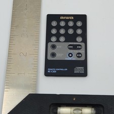 1PC Original AIWA RC-C201 CD Player Remote Control Untested But Light Camera