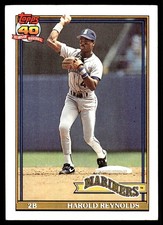 Harold Reynolds 1991 Topps #260 Mariners MLB READ FREE SHIPPING AutographDen