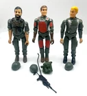 Vintage 1982 G I Joe Figures - CLUTCH, FLASH & HAWK- new O rings  -read
