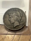 1921 $1 PEACE SILVER DOLLAR STRONG STRIKE XF/AU DETAILS CLEANED