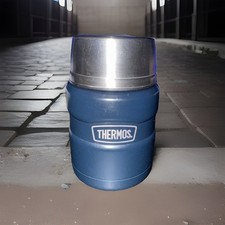 Thermos Stainless Steel 16oz Insulated Dark Blue Food Jar No Spoon 060515D