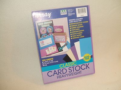 Array Violet Colored Classic Card Stock Paper Acid Free 8 1/2''X11'' 100 Sheets