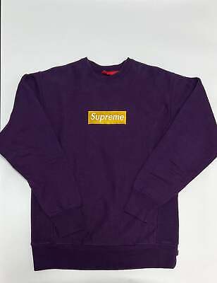 Supreme box logo crewneck gold on purple M | eBay Supreme box logo crewneck gold on purple M | eBay