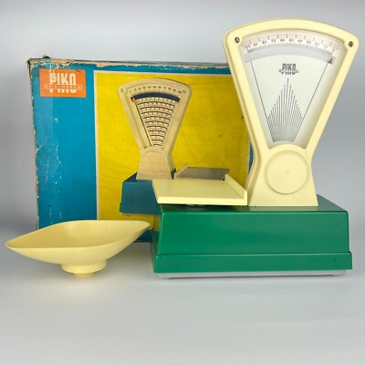 Piko Spielwaren Vintage GDR Children's Toy Table Balance Scale in Box 1970's