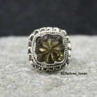 Dainty Smokey Quartz Gemstone 925 Sterling Silver Christmas  Ring All Size Aa-41