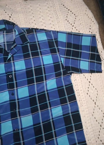 Camisa De Colección Marca Sellos Snoop Dogg Para Hombres XL Azul A Cuadros Abotonada Rara Y2K Música Rap - Imagen 4 de 13