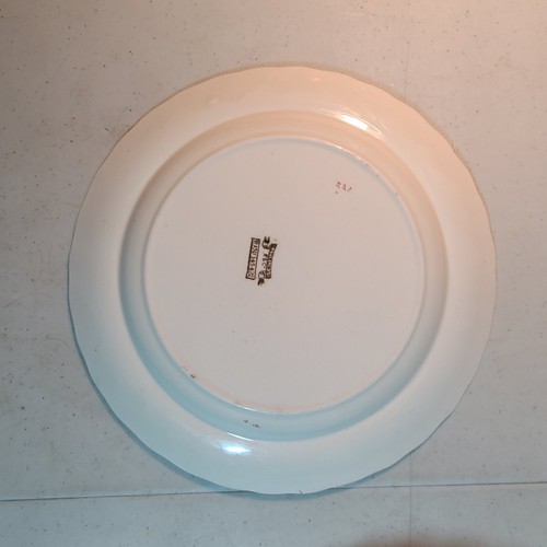 6× Stirling Keeling & Co Dinner Plate Flora 10 1/2" RIMMED, Riged Rare - Picture 2 of 10