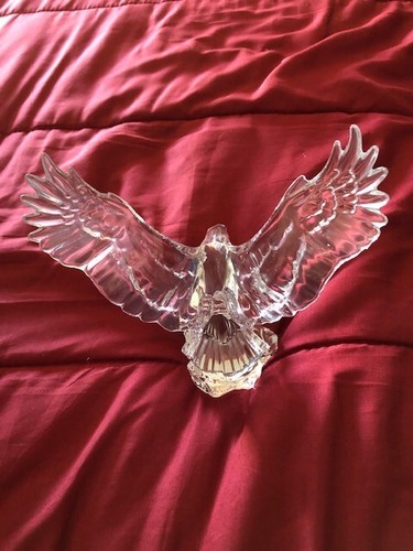 NIB PRINCESS HOUSE THE BALD EAGLE LEAD CRYSTAL GIFT WARE 6503 - Picture 2 of 14