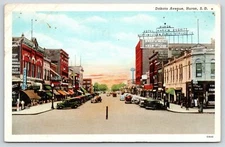 Huron South Dakota~Dakota Avenue~Fireproof Hotel $1.50~Tip Top Bar~1940 Linen