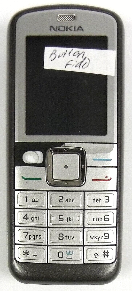 Nokia 6070 - Silver and Gray ( Fido ) Very Rare Cellular Flip