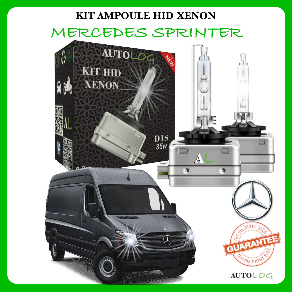 Ampoule Xénon HID 6000K blanc pur pour phares Mercedes Sprinter 35W
