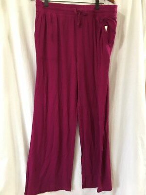 New Terra Sky Womens Plus Size Knit Pants Purple Sizes 0X,1X, 2X