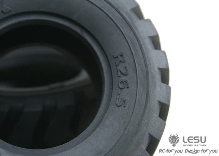 LESU Diameter 45MM Height Wheel Rubber Tyres 110MM for 1/15 RC Loader Car Model - Image 3 of 4