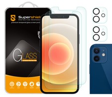 2X Anti-Glare Matte Tempered Glass Screen Protector for iPhone 12 6.1" Lens