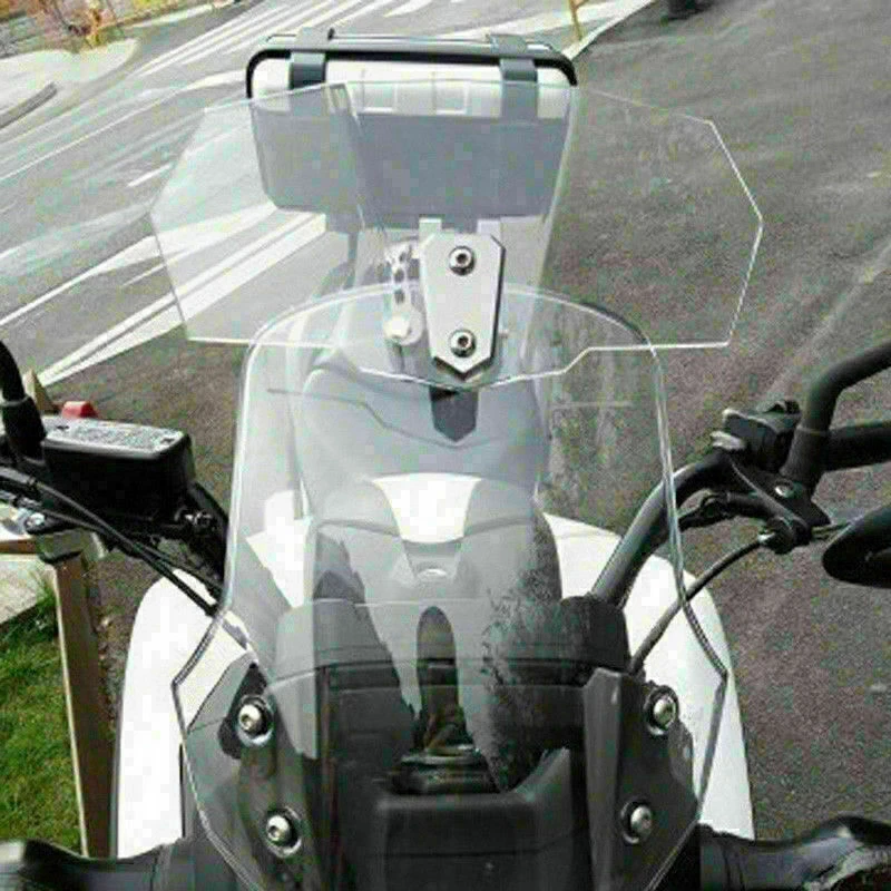 Universal Adjustable Windshield Screen Extension Deflector For Honda Yamaha T9 A - Изображение 4 из 4